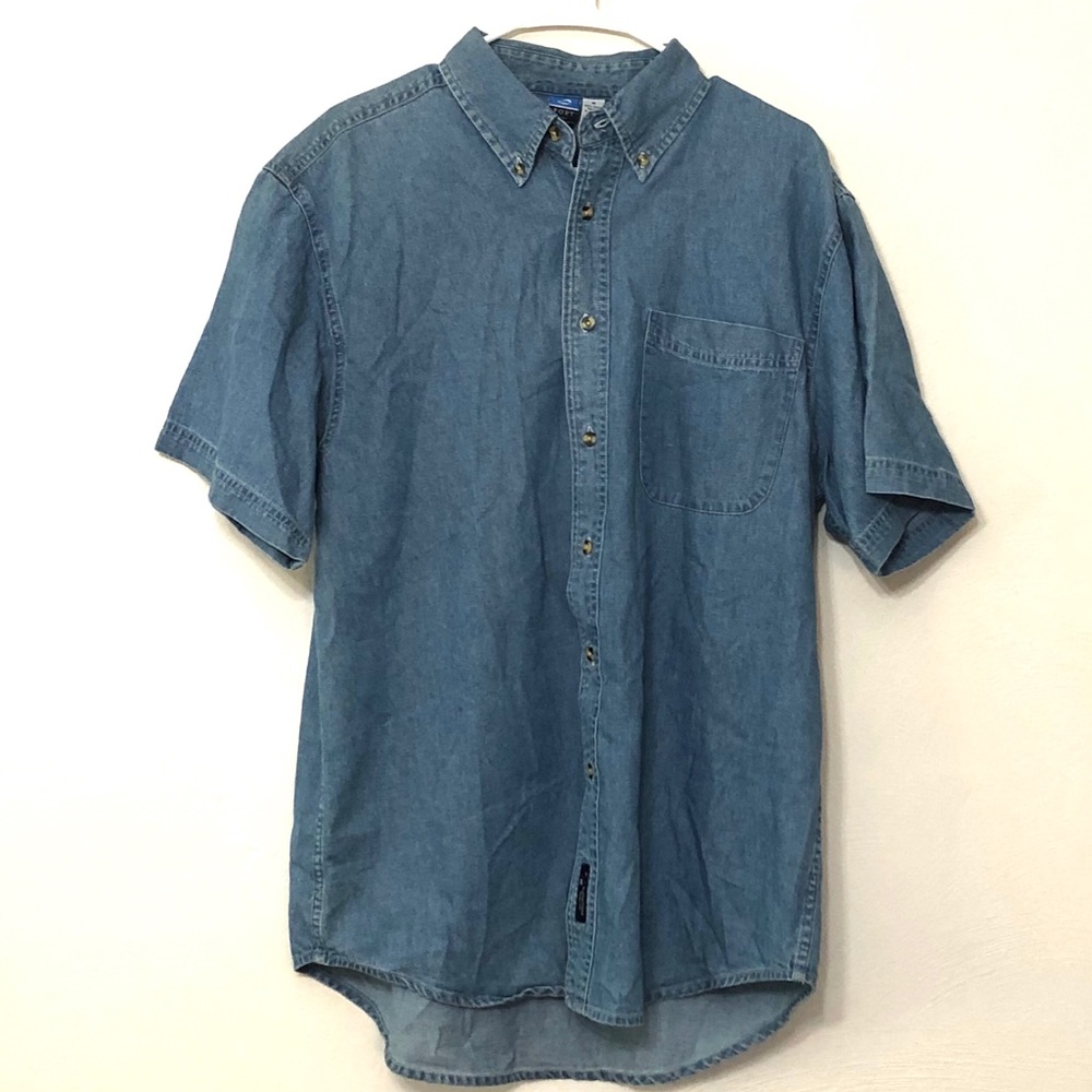 Denim Button Down Top